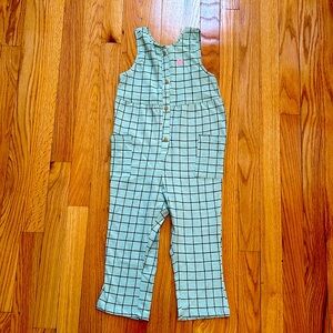 NWT H&M Girls Pant Checkered Romper 3T